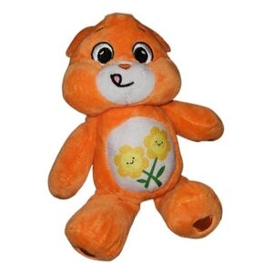 Care Bears "FRIEND BEAR" 8" Plush Orange Toy with Flowers